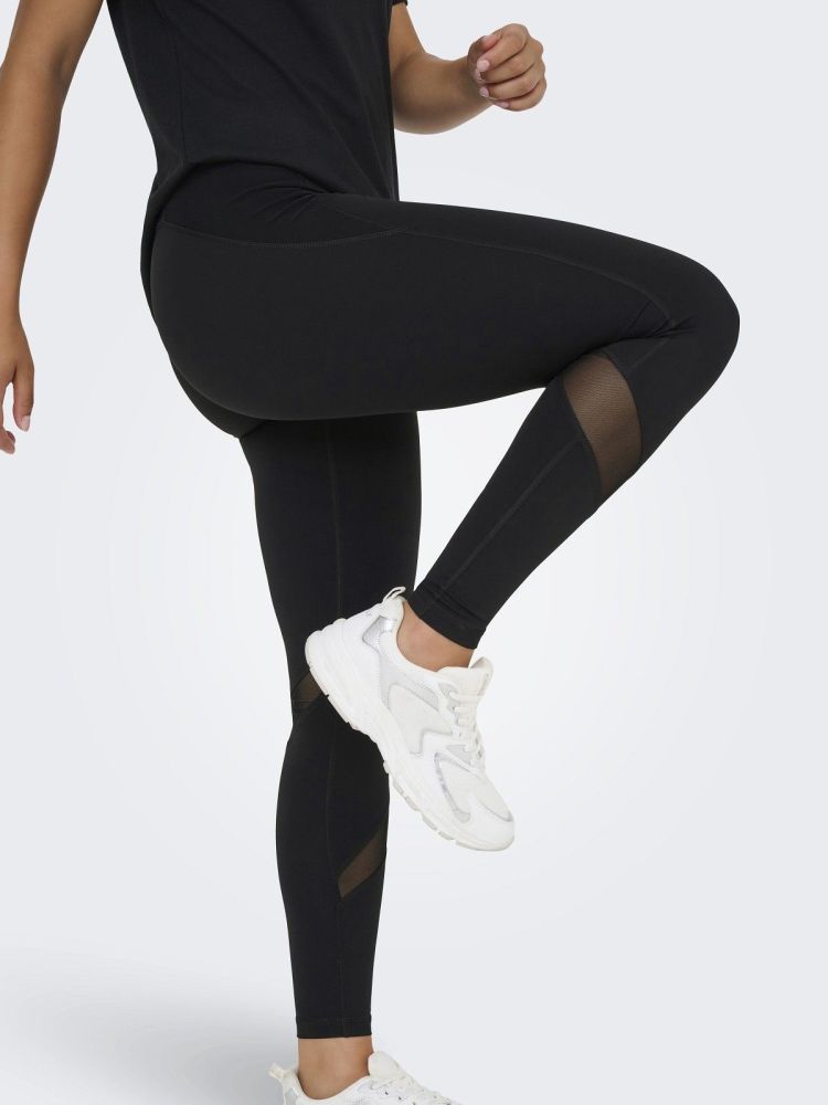 Only Play Broek Zwart dames (RYA-3-POSH HW PCK TIGHTS - 15324650.BLACK) - GL Sport (Sluis)