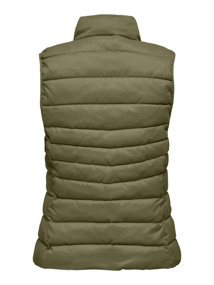 Only Play Bodywarmer Olijfgroen dames (TAHOE CONTRAST WAISTCOAT - 15332773.KALAMATA) - GL Sport (Sluis)