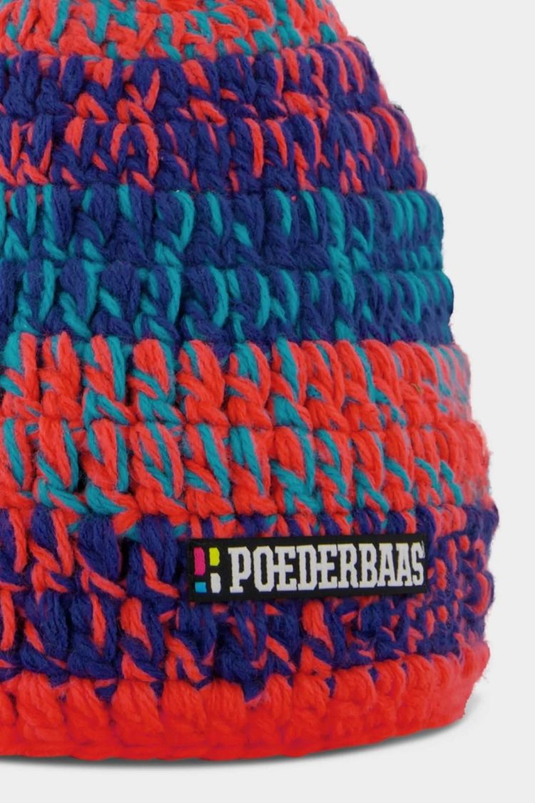 Poederbaas Muts Multi unisex (CLASSIC COLORFUL BEANIE - PB060145.BLUE/ORANGE) - GL Sport (Sluis)