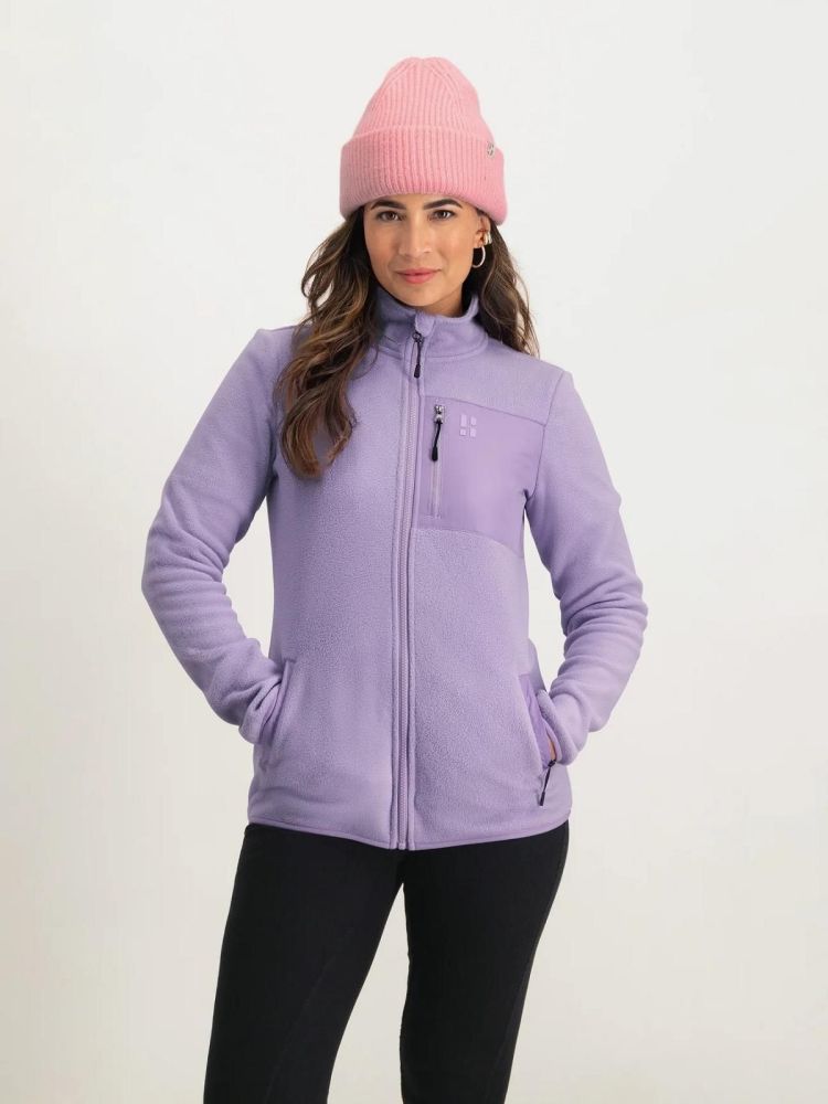 Poederbaas Vest Lila dames (FOUR SEASON FLEECE JACKET WOMEN - PB210312.LILA) - GL Sport (Sluis)