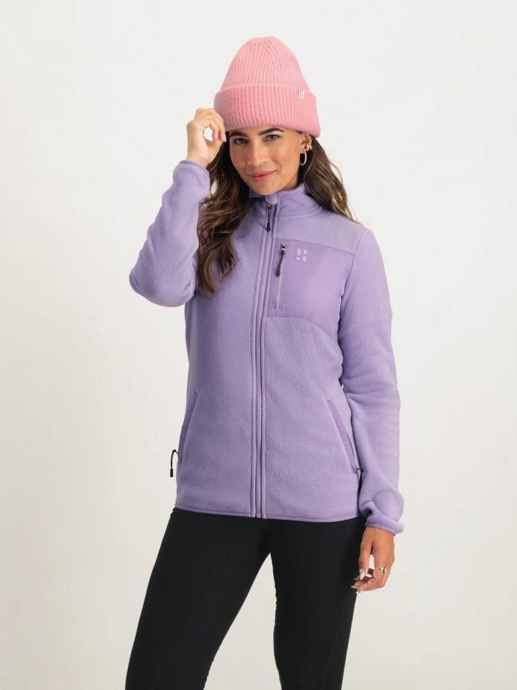 Poederbaas Vest Lila dames (FOUR SEASON FLEECE JACKET WOMEN - PB210312.LILA) - GL Sport (Sluis)