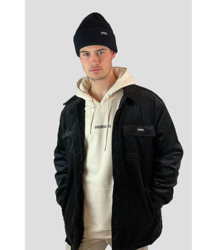 Poederbaas Muts Zwart unisex (ROYAL RIB BEANIE - NB11) - GL Sport (Sluis)