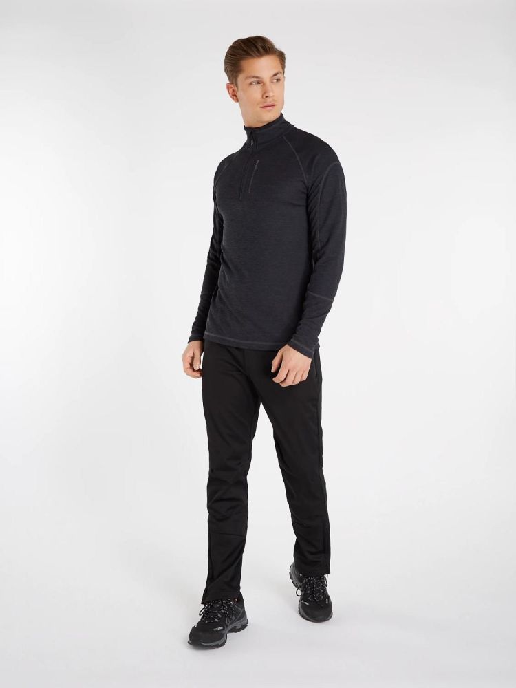 Protest Skipully Zwart heren (LOUISIANA 1/4 ZIP TOP - 3711122.290) - GL Sport (Sluis)