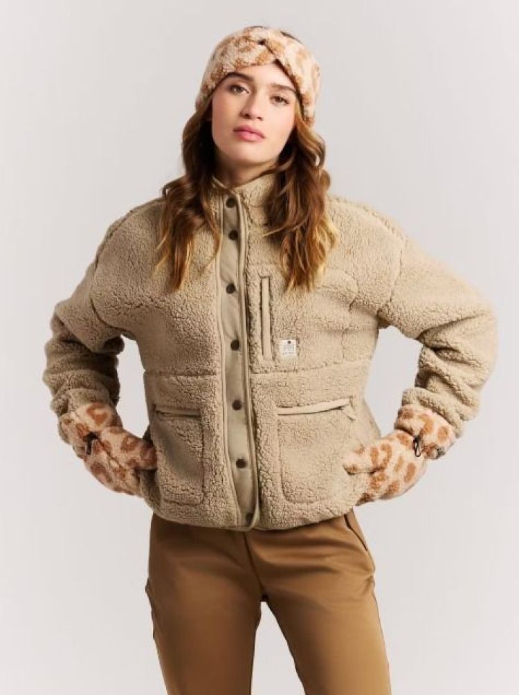 Protest Vest Beige dames (LUX OUTDOOR FULL ZIP TOP - 3611544.567) - GL Sport (Sluis)