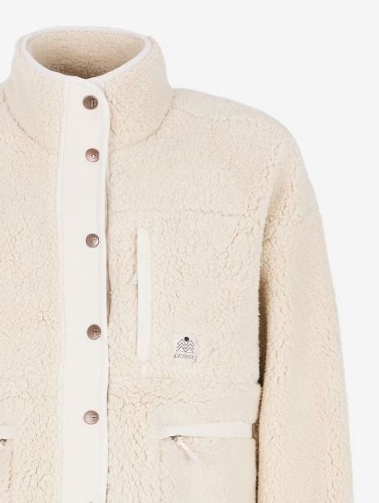 Protest Vest Off-white dames (LUX OUTDOOR FULL ZIP TOP - 3611544.106) - GL Sport (Sluis)