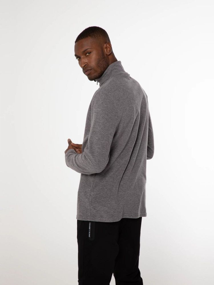 Protest Skipully Grijs heren (PERFECTIM 1/4 ZIP TOP - 3792400.592) - GL Sport (Sluis)