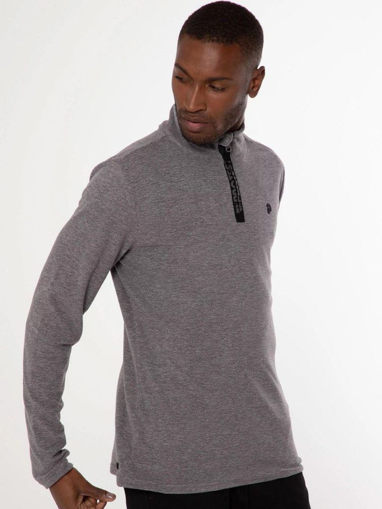 Protest Skipully Grijs heren (PERFECTIM 1/4 ZIP TOP - 3792400.592) - GL Sport (Sluis)