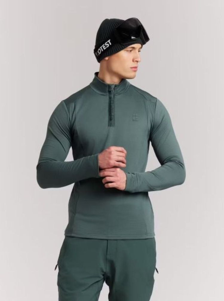 Protest Skipully Groen heren (REWILL 1/4 ZIP TOP - 3793100.251) - GL Sport (Sluis)