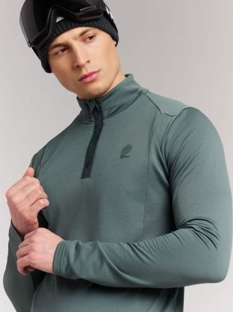 Protest Skipully Groen heren (REWILL 1/4 ZIP TOP - 3793100.251) - GL Sport (Sluis)