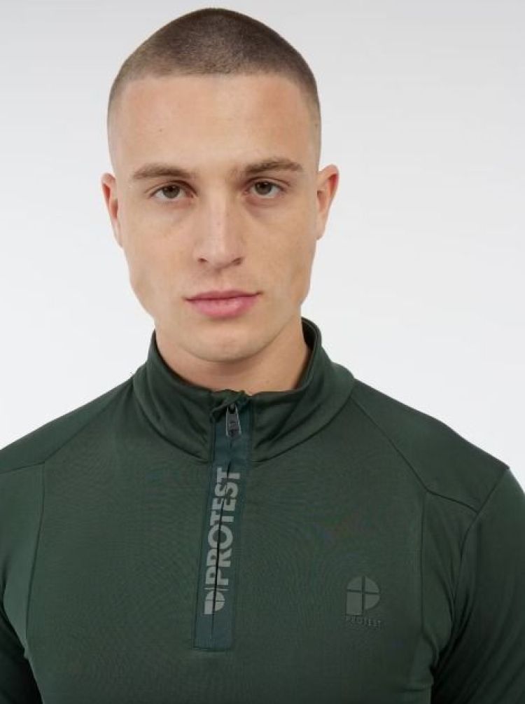 Protest Skipully Groen heren (REWILL 1/4 ZIP TOP - 3793100.516) - GL Sport (Sluis)