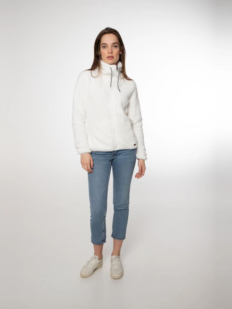 Protest Vest Off-white dames (RIRI FULL ZIP TOP - 3693300.401) - GL Sport (Sluis)