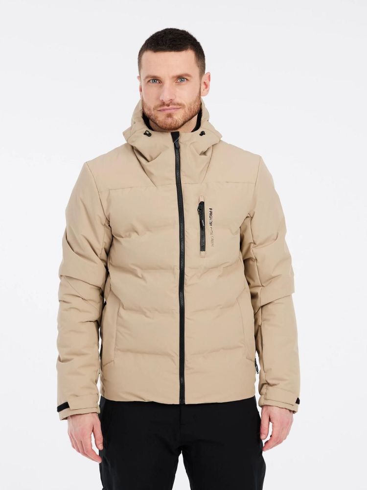 Protest Ski-jas Beige heren (SUPERIOR24 SNOWJACKET - 6711244.567) - GL Sport (Sluis)