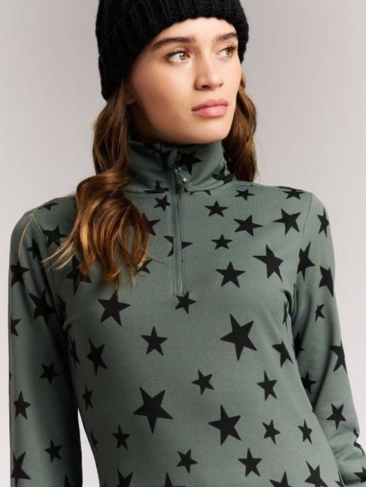 Protest Skipully Groen dames (SWANA 1/4 ZIP ACTIVE TOP - 12662007.251) - GL Sport (Sluis)