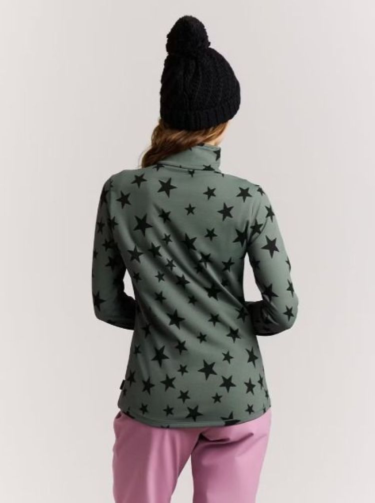 Protest Skipully Groen dames (SWANA 1/4 ZIP ACTIVE TOP - 12662007.251) - GL Sport (Sluis)