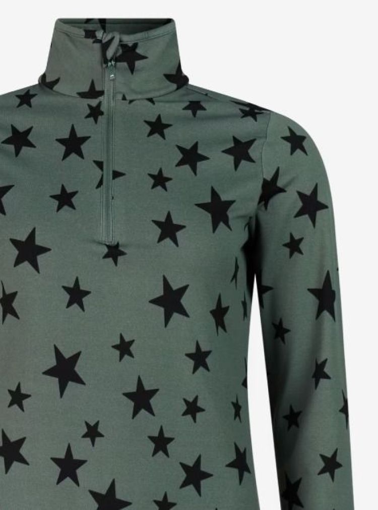 Protest Skipully Groen dames (SWANA 1/4 ZIP ACTIVE TOP - 12662007.251) - GL Sport (Sluis)