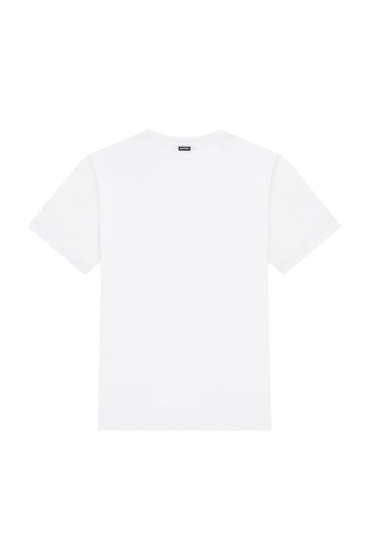 Quotrell T-shirt Wit heren (BASIC GARMENTS T-SHIRT - TH99545.WHT/COBALT ) - GL Sport (Sluis)
