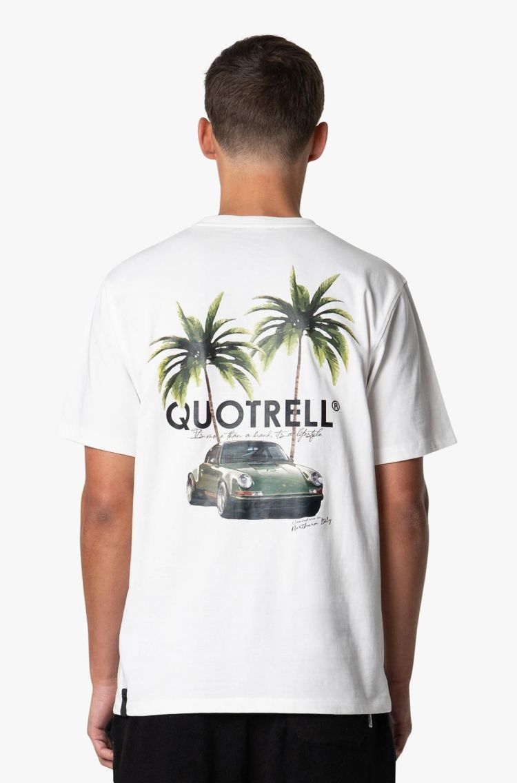 Quotrell T-shirt Wit heren (ENGINE T-SHIRT - TH99792.WHT/BLK) - GL Sport (Sluis)