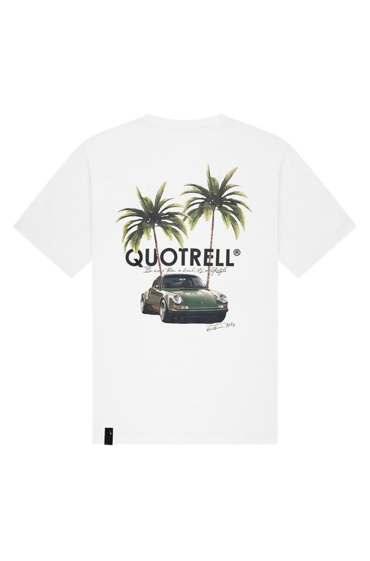 Quotrell T-shirt Wit heren (ENGINE T-SHIRT - TH99792.WHT/BLK) - GL Sport (Sluis)