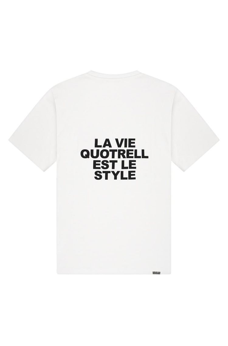Quotrell T-shirt Wit heren (LA VIE T-SHIRT - TH99795.WHT/BLK) - GL Sport (Sluis)