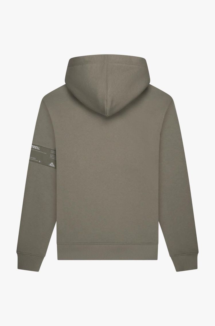 Quotrell Hoodie Olijfgroen heren (OMEGA HOODIE - HS73753.OLIVE/WHITE) - GL Sport (Sluis)