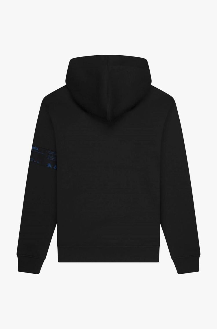 Quotrell Hoodie Zwart heren (OMEGA HOODIE - HS73753.BLACK/COBALT) - GL Sport (Sluis)