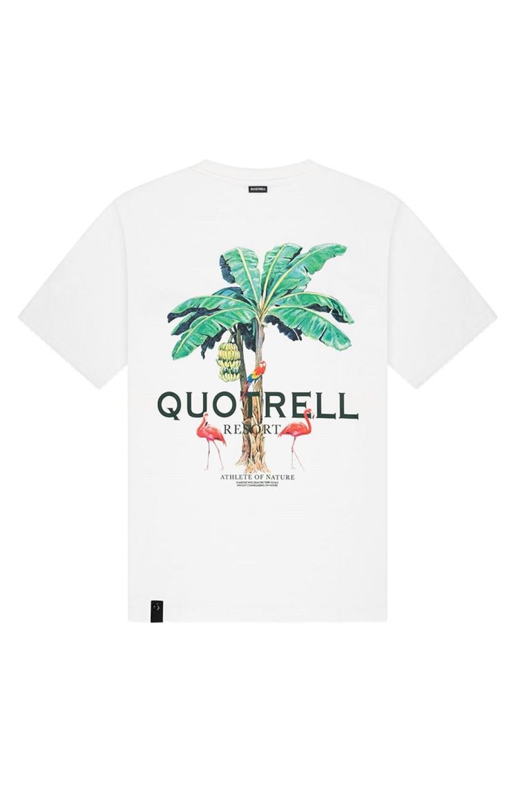Quotrell T-shirt Wit heren (RESORT T-SHIRT - TH48843.WHT/BLACK) - GL Sport (Sluis)