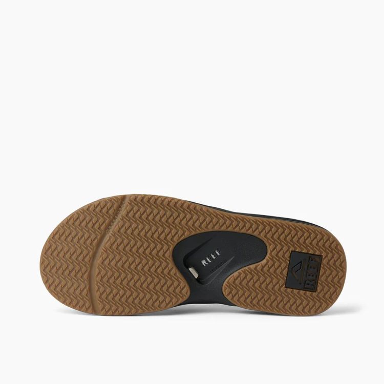Reef Slippers Zwart heren (FANNING BLACK/SILVER - RF002026BLS-51.BLK/SIL) - GL Sport (Sluis)
