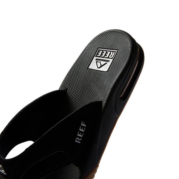 Reef Slippers Zwart heren (FANNING BLACK/SILVER - RF002026BLS-51.BLK/SIL) - GL Sport (Sluis)