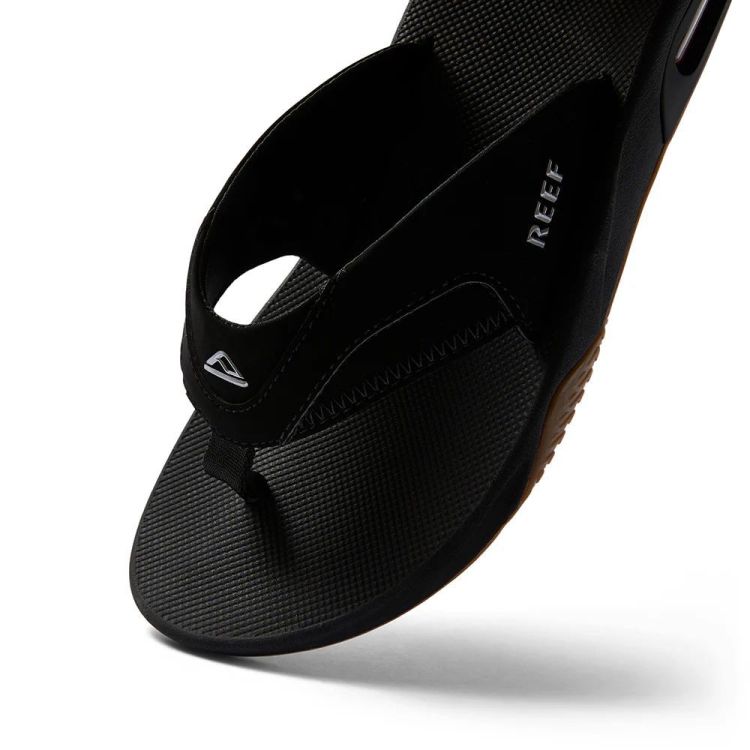Reef Slippers Zwart heren (FANNING BLACK/SILVER - RF002026BLS-51.BLK/SIL) - GL Sport (Sluis)