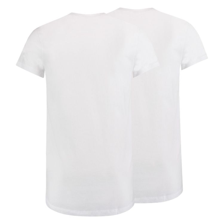 RJ Bodywear T-shirt Wit heren (ROTTERDAM 2-PACK O-NECK - SMAL BOORD - 37-043-000.WHITE) - GL Sport (Sluis)