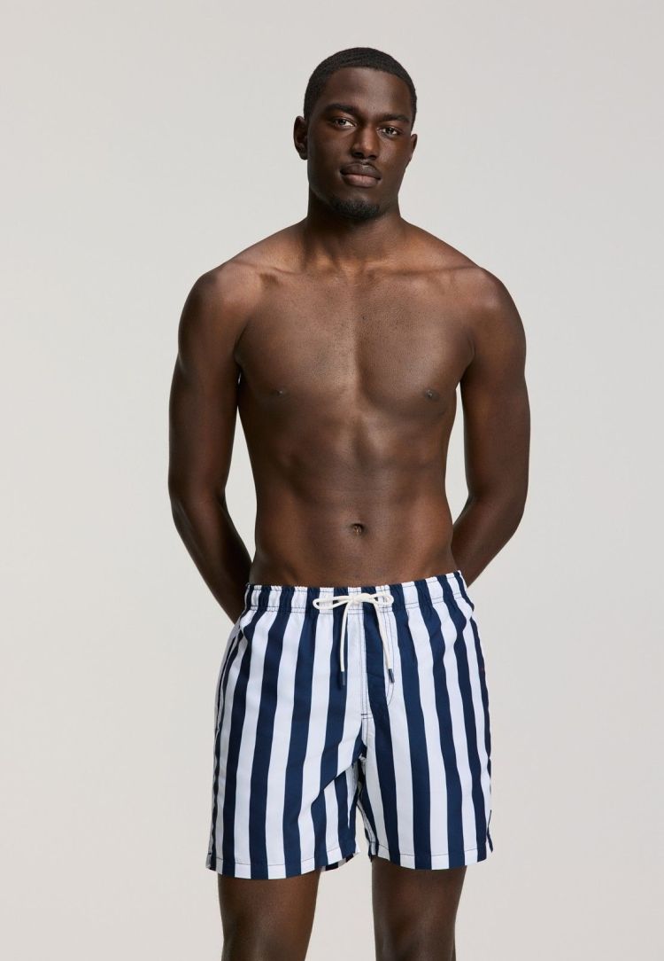 Shiwi Zwembroek Blauw heren (SWIM SHORTS BROAD STRIPE - 1441100200.6857) - GL Sport (Sluis)