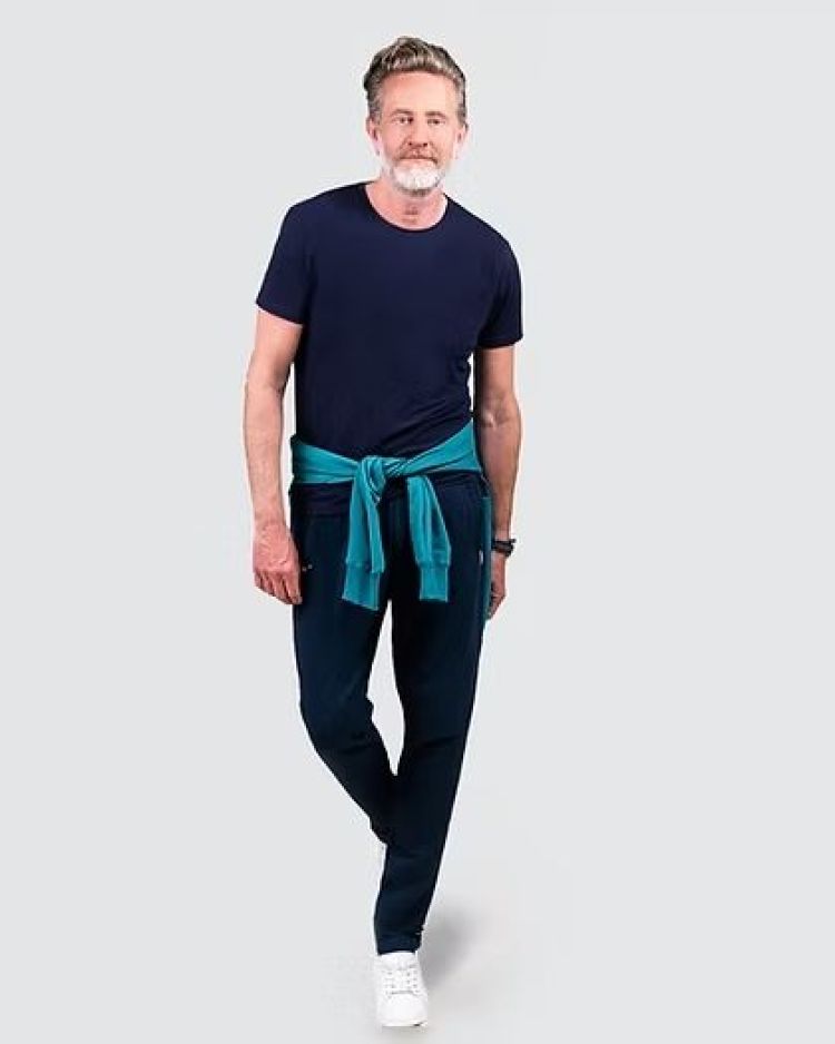 Silvermedal Joggingbroek Blauw heren (MEN STRAIGHT HEM PANT LONG - 201147.001) - GL Sport (Sluis)