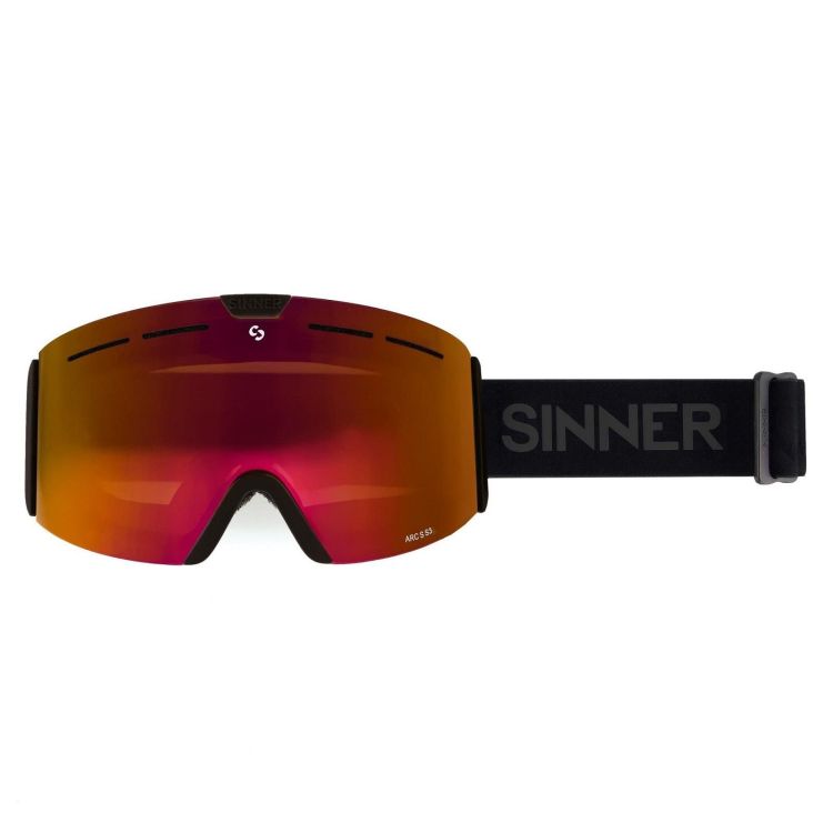 Sinner Skibril Zwart unisex (ARC S MATT BLACK DOUBLE ORANGE VENT - SIGO-204-10-01) - GL Sport (Sluis)