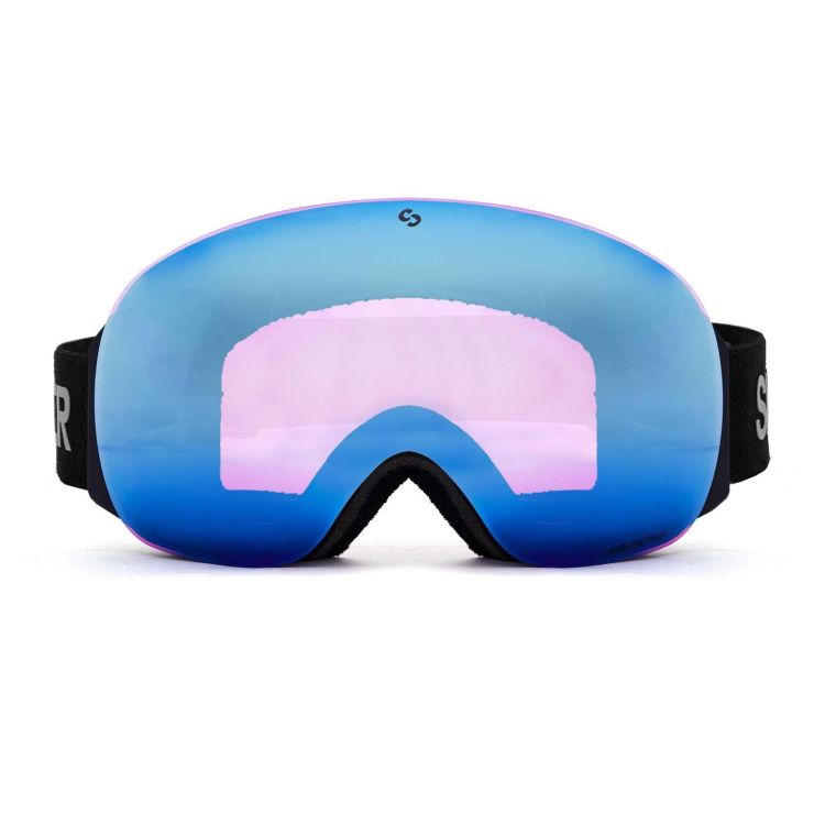 Sinner Skibril Zwart unisex (AVON - MATTE BLACK / BLUE / ORANGE - SIGO-191-10A-H49) - GL Sport (Sluis)