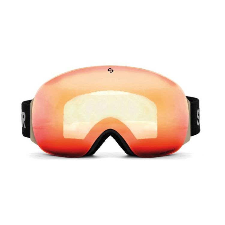 Sinner Skibril Zwart unisex (AVON - MATTE BLACK / BLUE / ORANGE - SIGO-191-10A-H49) - GL Sport (Sluis)