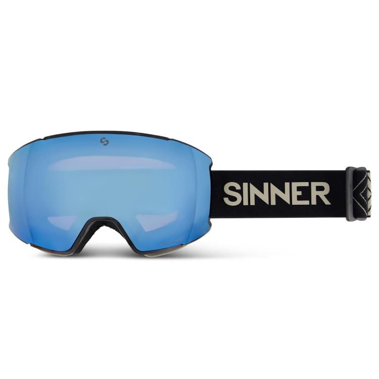 Sinner Skibril Zwart unisex (BOREAS - MATTE BLACK / SINTRAST ORANGE - SIGO-196-10-H49) - GL Sport (Sluis)