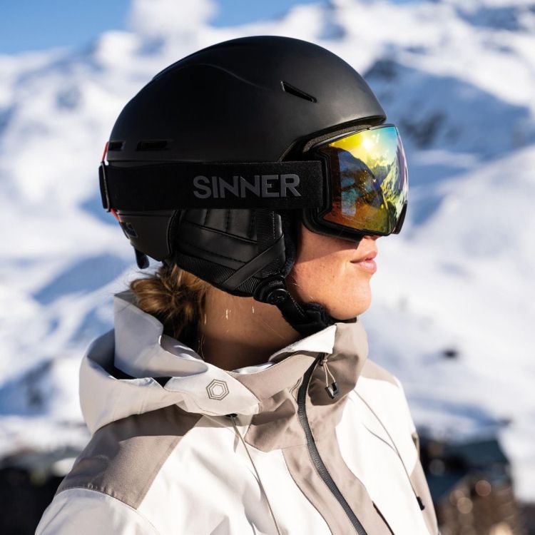 SINNER Skihelm Zwart unisex (CREST MATTE BLACK - SIHE-156-10-57) - GL Sport (Sluis)