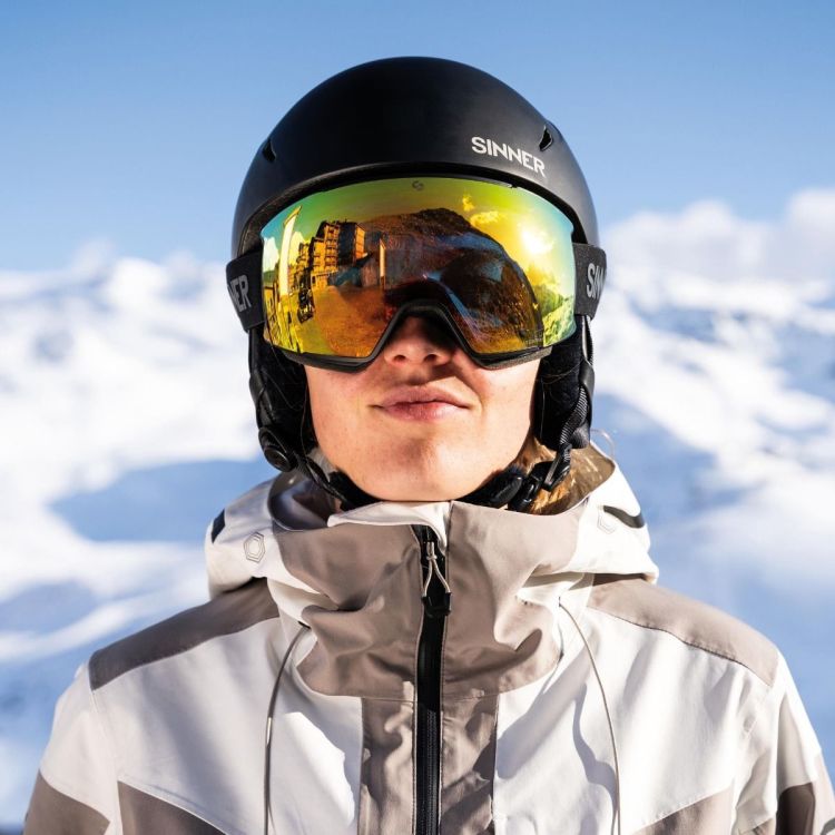 SINNER Skihelm Zwart unisex (CREST MATTE BLACK - SIHE-156-10-57) - GL Sport (Sluis)