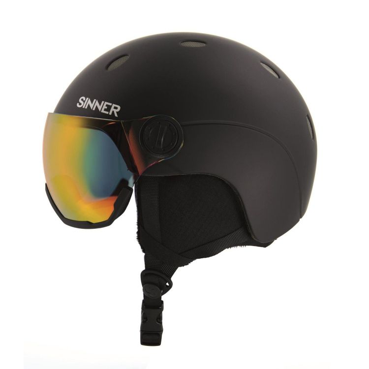 SINNER Skihelm Zwart unisex (TITAN VISOR MATTE BLACK CAT 2 - SIHE-139-10D-53) - GL Sport (Sluis)