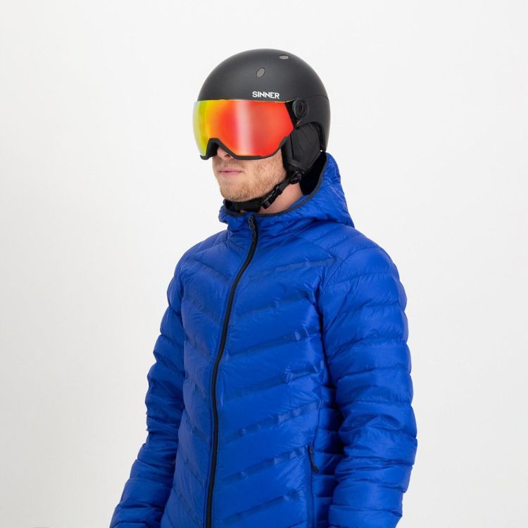 Sinner Skihelm Zwart unisex (TITAN VISOR MATTE BLACK RED - SIHE-139-10D-57) - GL Sport (Sluis)