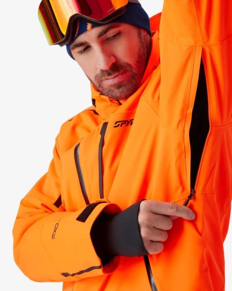 Spyder Ski-jas Oranje heren (LEADER SKI JACKET - 38SA073652.FSN) - GL Sport (Sluis)
