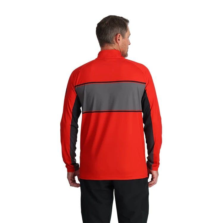 Spyder Skipully Rood heren (PARAMOUNT 1/2 ZIP - 38A125314.VCO) - GL Sport (Sluis)