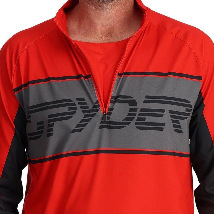 Spyder Skipully Rood heren (PARAMOUNT 1/2 ZIP - 38A125314.VCO) - GL Sport (Sluis)