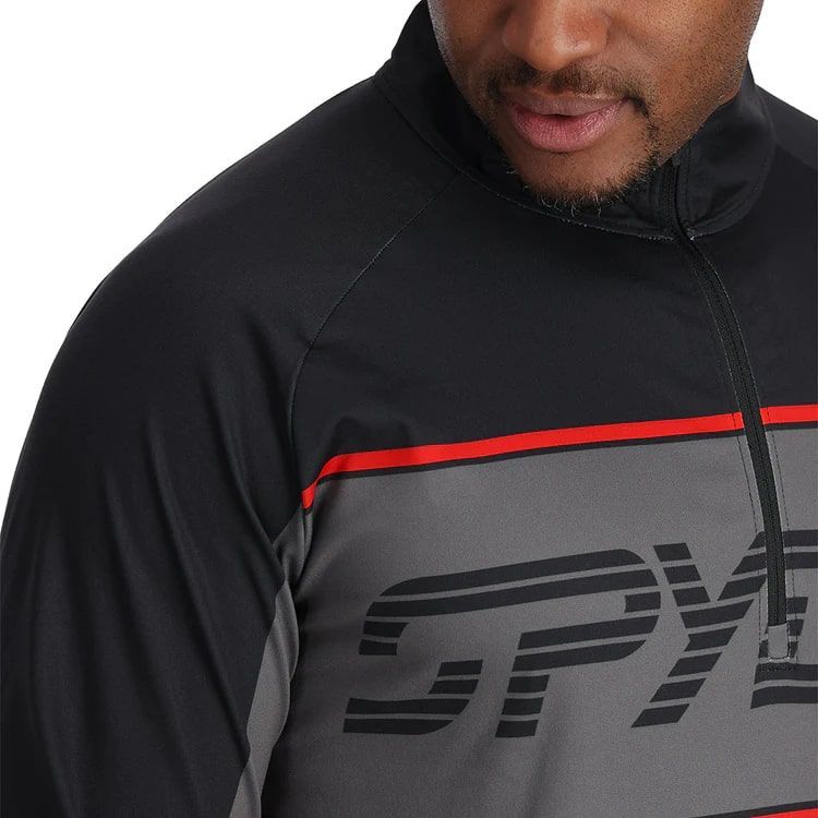 Spyder Skipully Zwart heren (PARAMOUNT 1/2 ZIP - 38A125314.BLK) - GL Sport (Sluis)