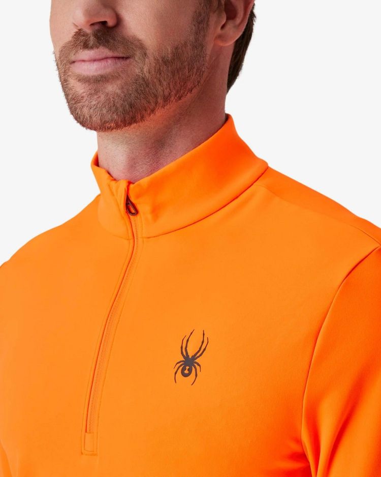 Spyder Skipully Oranje heren (PROSPECT 1/2 ZIP - 38A013603.FSN) - GL Sport (Sluis)