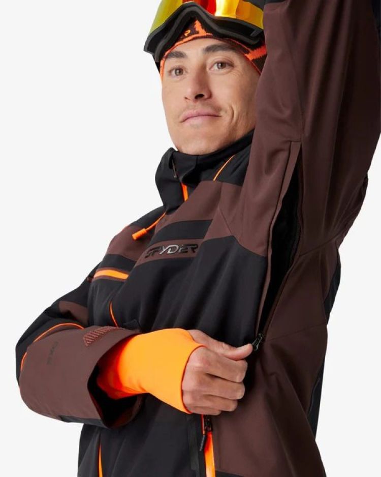 Spyder Ski-jas Bruin heren (TITAN SKI JACKET - 38SA073608.MOC) - GL Sport (Sluis)