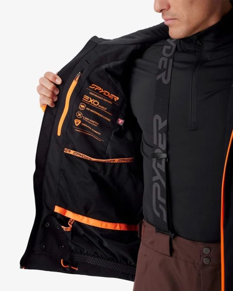 Spyder Ski-jas Bruin heren (TITAN SKI JACKET - 38SA073608.MOC) - GL Sport (Sluis)