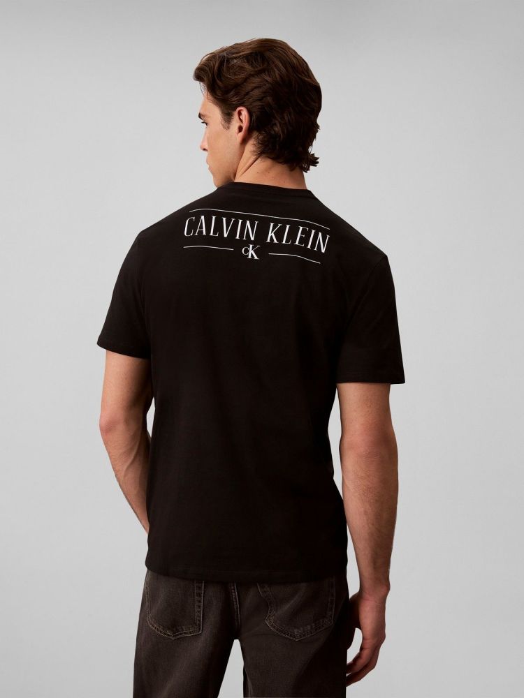 Calvin Klein T-shirt Zwart heren (SS 30S EU CALVIN KLEIN BACK GRAPHIC - LV04RH815G.UB1) - GL Sport (Sluis)