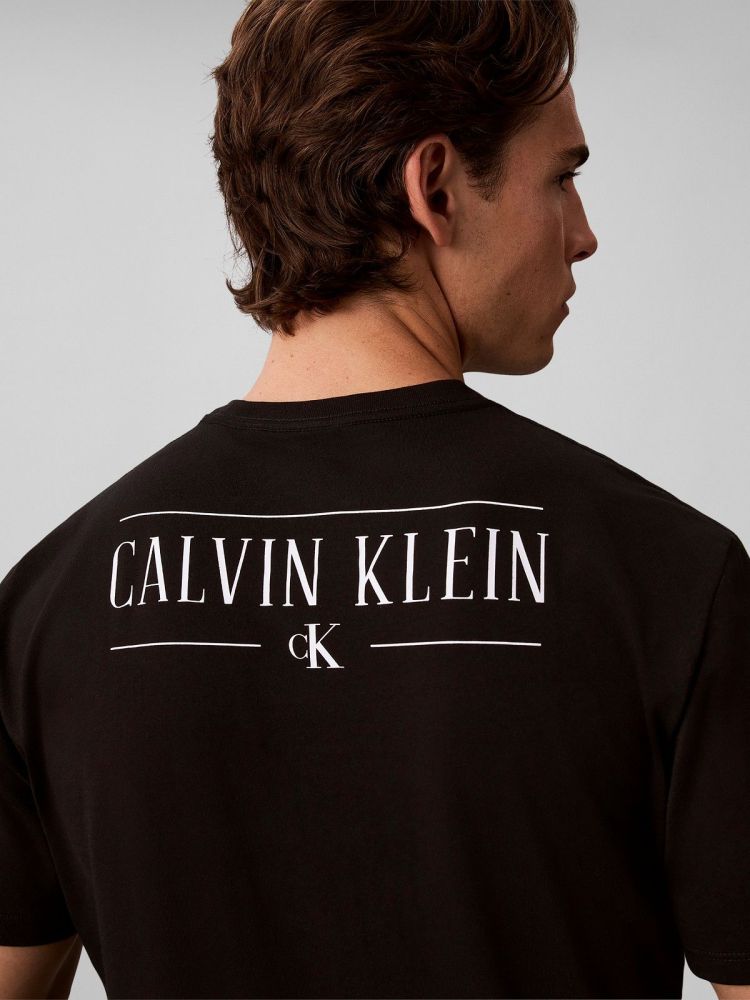 Calvin Klein T-shirt Zwart heren (SS 30S EU CALVIN KLEIN BACK GRAPHIC - LV04RH815G.UB1) - GL Sport (Sluis)