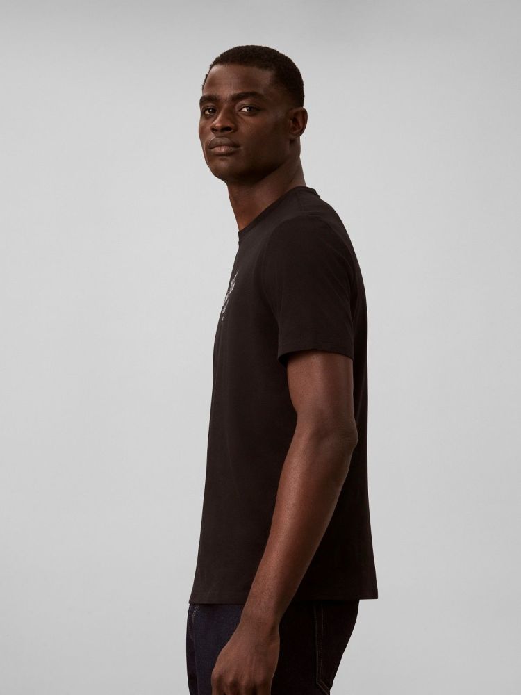 Calvin Klein T-shirt Zwart heren (SS 30S EU SCRIPT CALVIN KLEIN - LV04RH830G.UB1) - GL Sport (Sluis)